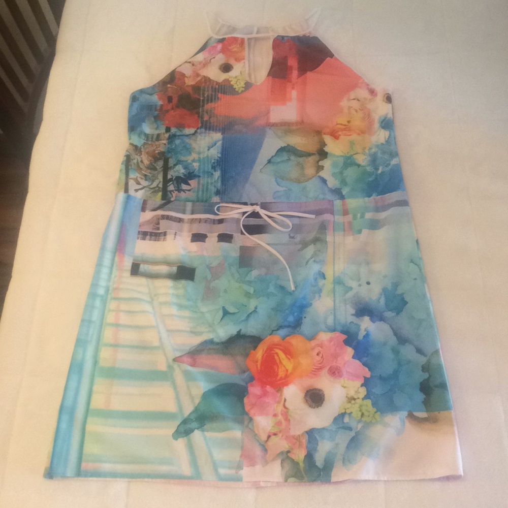 Clover Canyon multi colored floral summer dress M